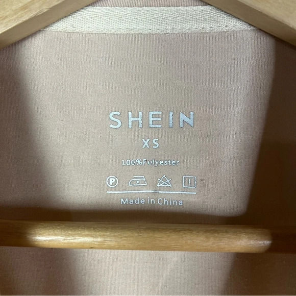 Shein Light Pink Floral Crewneck Short Sleeve T-Shirt XS - Picture 4 of 4